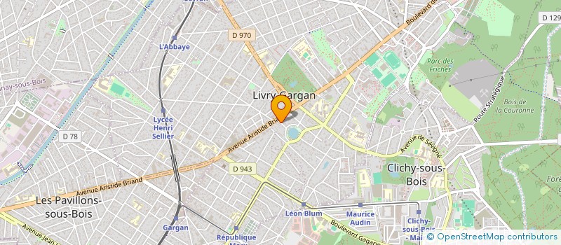 localisation de l'entreprise BIENNACEL ET MEUNIER à LIVRY-GARGAN