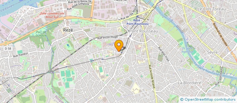 localisation de l'entreprise BIENS COM9 à REZE