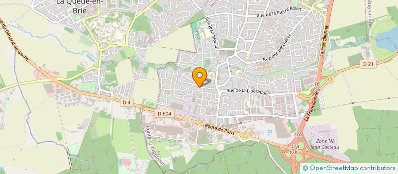localisation de l'entreprise BIENS LMNP TANI BOURRIEZ à PONTAULT-COMBAULT