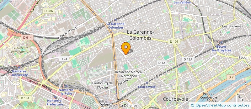 localisation de l'entreprise BIENS SAS à LA GARENNE-COLOMBES
