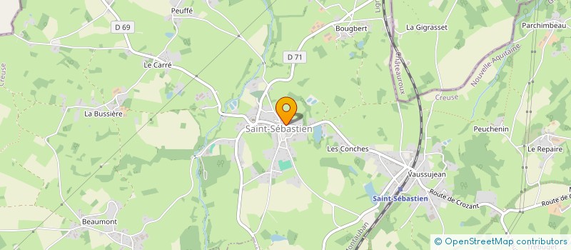 localisation de l'entreprise BIENS SECTION LA BETOULLE ST SEBASTIEN  SAINT-SEBASTIEN