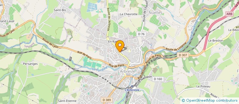 localisation de l'entreprise BIENVEILLANCE  L'ARBRESLE