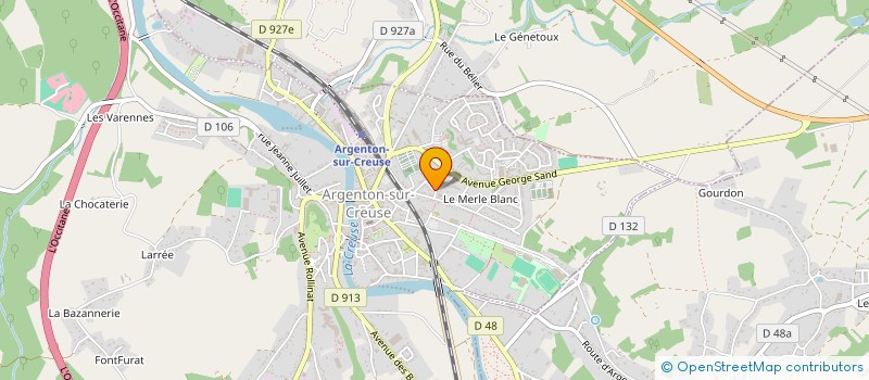 localisation de l'entreprise BIENVEILLANCE, AIDE, MIXITE, SOLIDARITE à ARGENTON-SUR-CREUSE