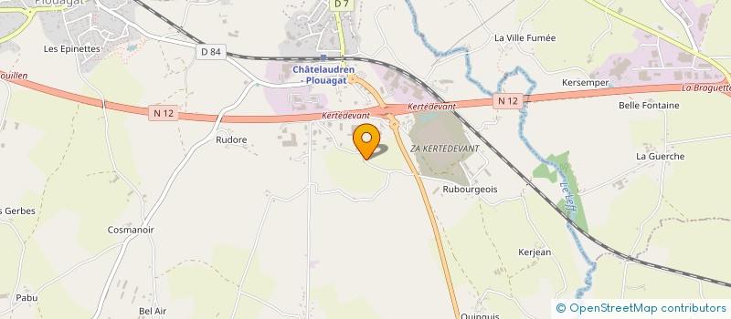 localisation de l'entreprise BIENVENU à CHATELAUDREN-PLOUAGAT