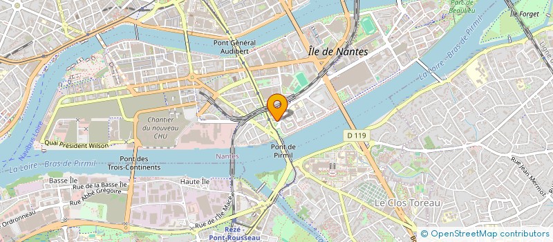 localisation de l'entreprise BIENVENU à NANTES