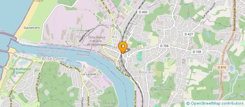 localisation de l'entreprise BIENVENU A BOUCAU  BOUCAU