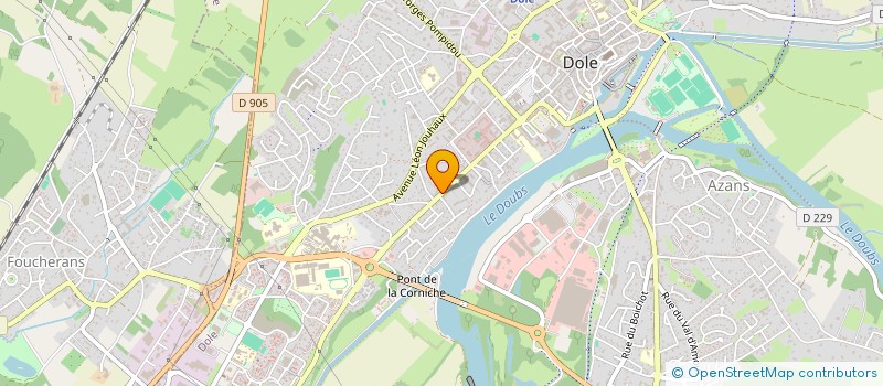 localisation de l'entreprise BIENVENUE à DOLE
