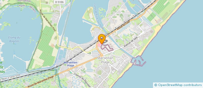 localisation de l'entreprise BIENVENUE à MARSEILLAN