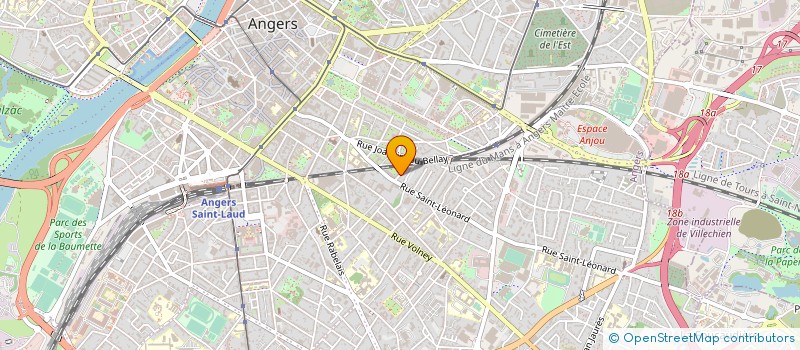 localisation de l'entreprise BIENVENUE à ANGERS