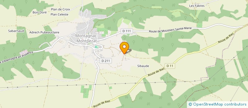 localisation de l'entreprise BIENVENUE AU VERDON  MONTAGNAC-MONTPEZAT