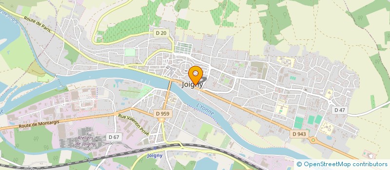 localisation de l'entreprise BIENVENUE CHEZ LES COMMERCANTS DE JOIGNY à JOIGNY