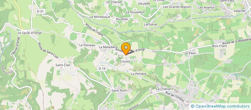 localisation de l'entreprise BIENVENUE CHEZ NOUS à COGNY