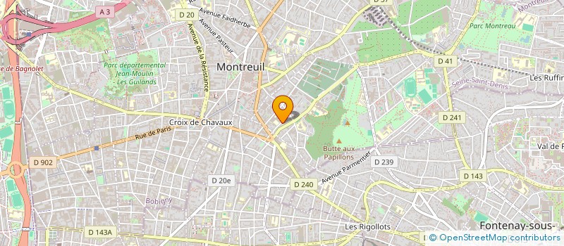 localisation de l'entreprise BIENVENUE FAST FOOD à MONTREUIL