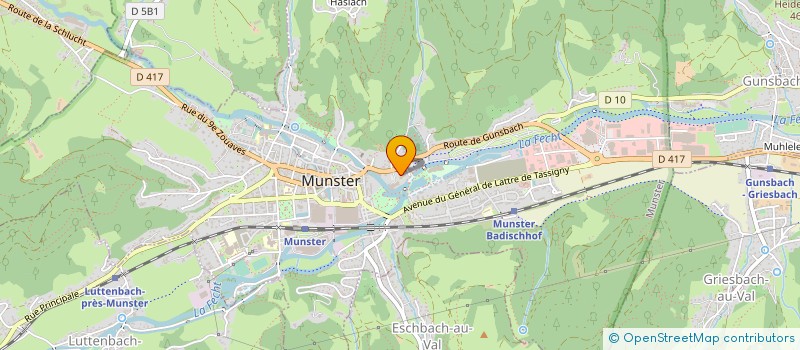 localisation de l'entreprise BIENVENUE FOYER DU PARC  MUNSTER