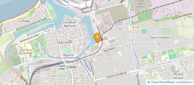 localisation de l'entreprise BIER EXPRESS  CALAIS