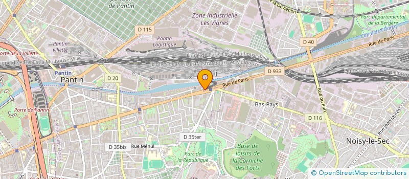 localisation de l'entreprise BIERES DEMORY-PARIS à BOBIGNY