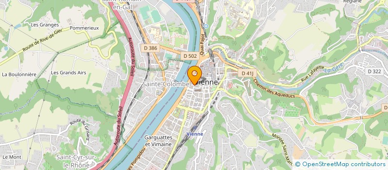 localisation de l'entreprise BIEVRE ISERE SERVICES à VIENNE
