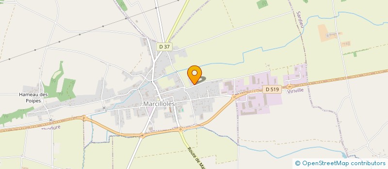 localisation de l'entreprise BIEVRE ISOLATION PLATRE SARL  MARCILLOLES