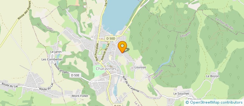 localisation de l'entreprise BIEVRE SIGNALETIQUE ENSEIGNE  CHARAVINES