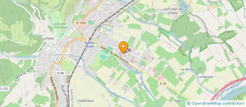 localisation de l'entreprise BIEVRE VERCORS  TULLINS