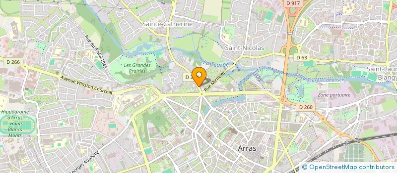 localisation de l'entreprise BIF'ALIM à ARRAS