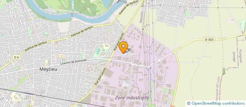 localisation de l'entreprise BIFP  MEYZIEU