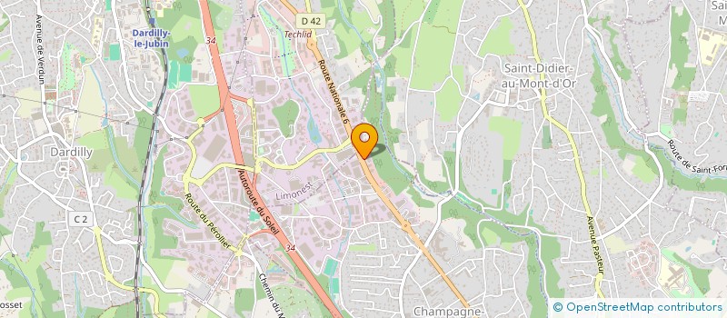 localisation de l'entreprise BIFROST  CHAMPAGNE-AU-MONT-D'OR