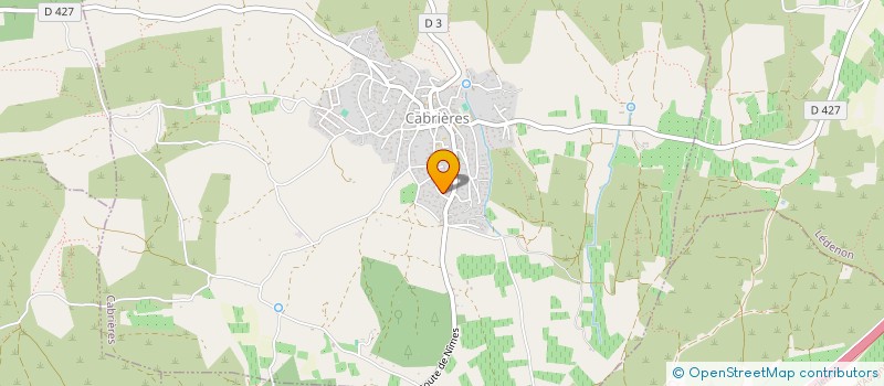 localisation de l'entreprise BIG BAND 30  CABRIERES