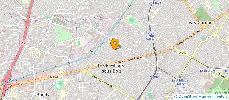 localisation de l'entreprise BIG BATIMENT à LES PAVILLONS-SOUS-BOIS