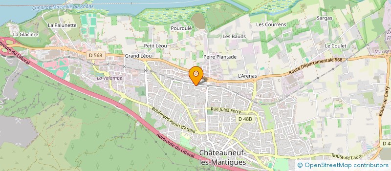 localisation de l'entreprise BIG BLOOM MARSEILLE  CHATEAUNEUF-LES-MARTIGUES