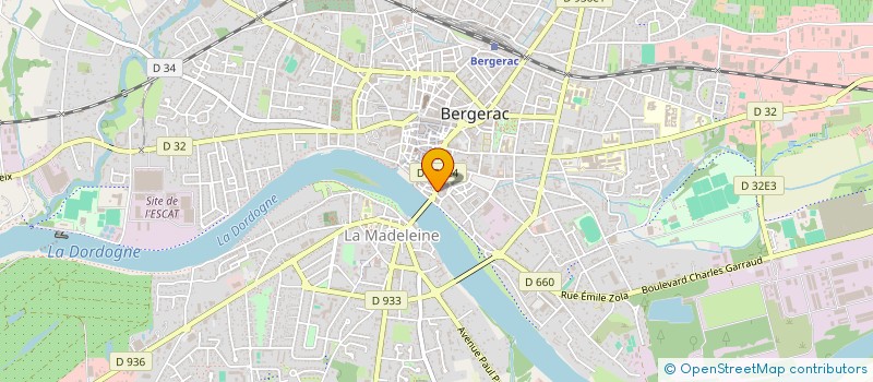 localisation de l'entreprise BIG BURGER à BERGERAC