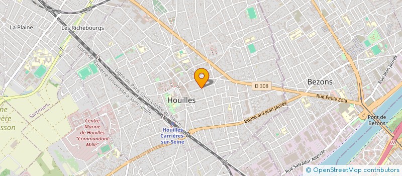 localisation de l'entreprise BIG CARPET DIFFUSION  HOUILLES