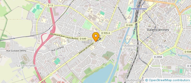 localisation de l'entreprise BIG DAL 59  VALENCIENNES