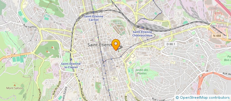 localisation de l'entreprise BIG EYE PRODUCTION (BIGEYE PROD)  SAINT-ETIENNE