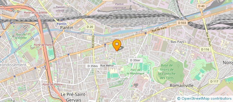 localisation de l'entreprise BIG FOOD 2  PANTIN