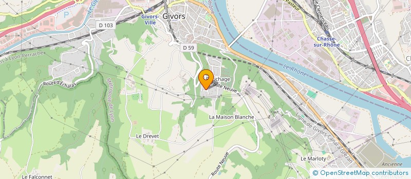 localisation de l'entreprise BIG-LOC à GIVORS