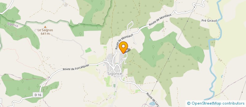 localisation de l'entreprise BIG LOCATION  SIGONCE