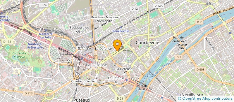 localisation de l'entreprise BIG MAK PRODUCTION à COURBEVOIE
