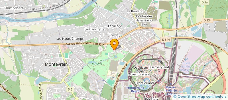localisation de l'entreprise BIG SHOT à CHESSY