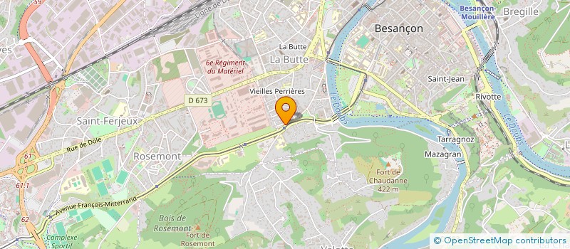 localisation de l'entreprise BIGAN à BESANCON