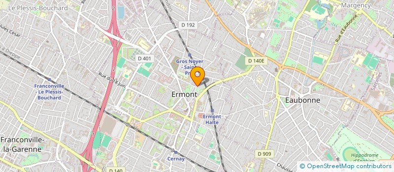 localisation de l'entreprise BIGAP à ERMONT