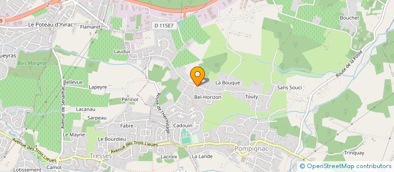 localisation de l'entreprise BIGBAT à POMPIGNAC