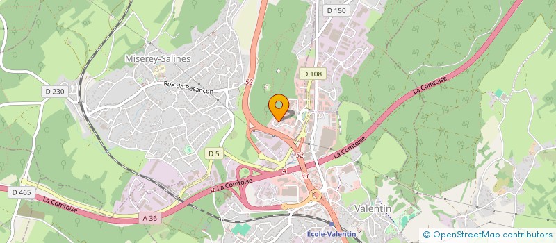 localisation de l'entreprise BIGENCHERES  MISEREY-SALINES