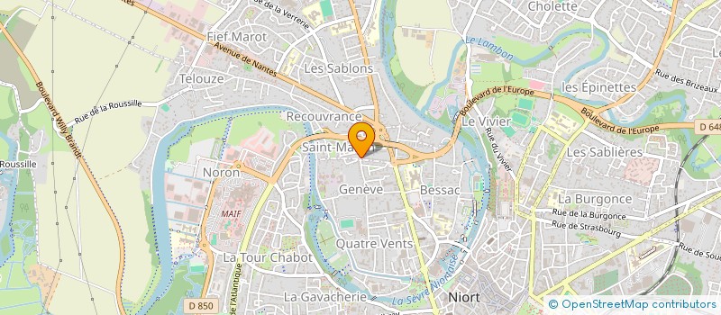 localisation de l'entreprise BIGEONNEAU ET FILS à NIORT