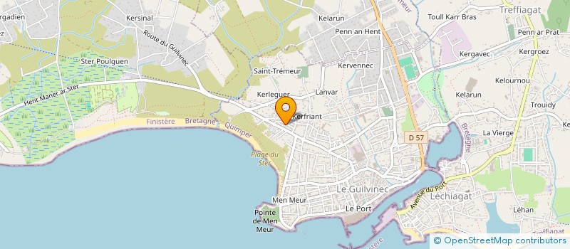 localisation de l'entreprise BIGER MAREE à GUILVINEC