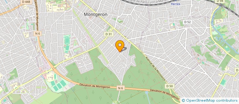 localisation de l'entreprise BIGGAMES  MONTGERON
