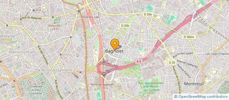 localisation de l'entreprise BIGGY RENT à BAGNOLET