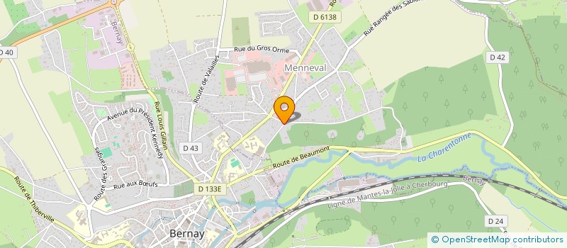 localisation de l'entreprise BIGMA  MENNEVAL