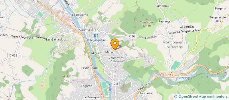 localisation de l'entreprise BIGMAMA à SAINT-LIZIER