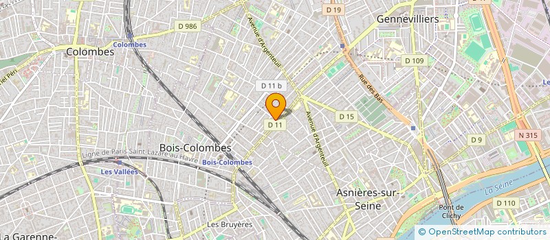 localisation de l'entreprise BIGMONT à BOIS-COLOMBES